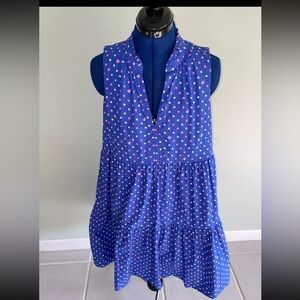 Lilly Pulitzer Blue Ruffled Tiered Sundress